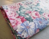 1940's Romantic Floral Curtain Panels Fabric