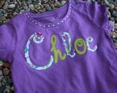 Name applique for girls