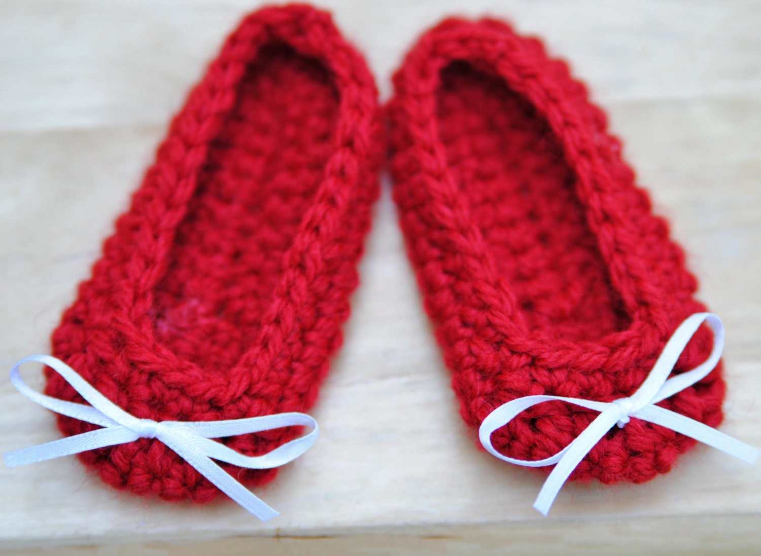 Red Baby Shoes Newborn Girl Slippers Infant Booties Ballet Flats Ribbon Bowtie Shower Gift Take home Photo prop Easter Baptism Christening