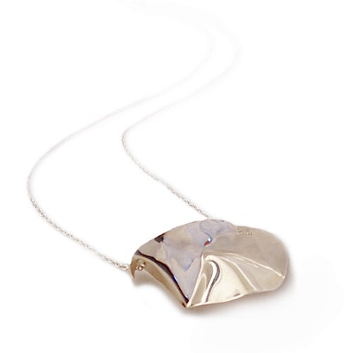 Sterling silver pendant handcrafted on chain