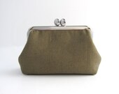 Frame Card Case- brown canvas
