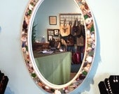 Beach House Seaglass and Sea Shell Mirror