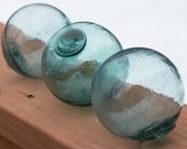 SALE Glass Floats Fishing Net Floats 3, Authentic, Nautical decor