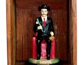 Saint Statue, and Altar Box, Maximon, Hoodoo, Magic, Ritual, Wood, Reclaimed