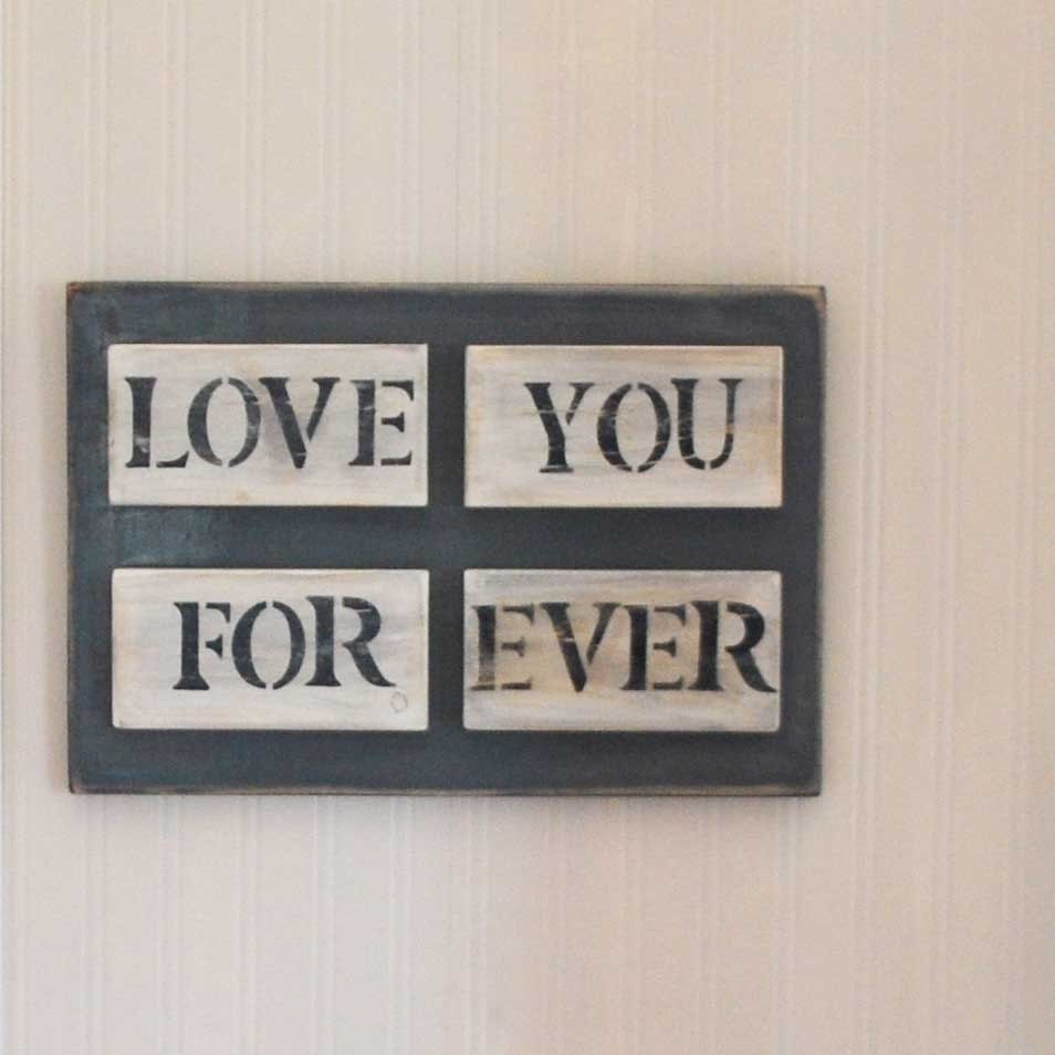 Love You Forever sign, Wedding Decor, His and Hers