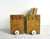 Vintage Rustic Wood Shop Drawer / Wooden Bin / Industrial Storage