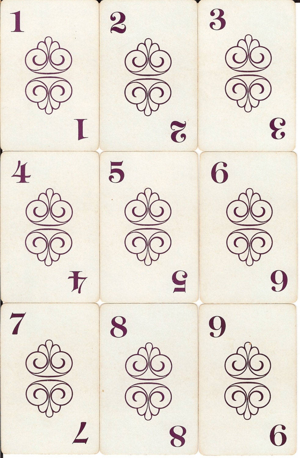 Vintage Playing Cards 15 Flinch playing cards paper ephemera for scrapbook collage paper crafts or Table numbers for Wedding Party