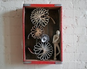 Standing Thinker in Vintage Coca Cola Box (Original Sculpture)