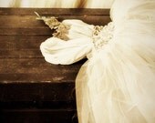 Ballet Dress Photograph nursery little girls slippers dance tutu antique trunk sepia black and white 8x10
