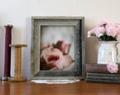 Framed Pink Rose Photograph - rustic frame barn wood victorian vintage ready to hang 11x14 frame 8x10 photograph