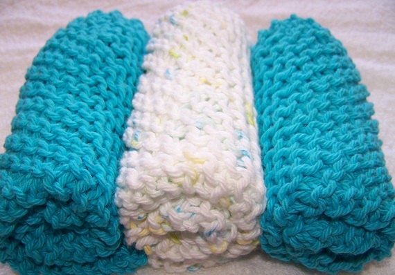 Knit Eco Spa Cloths or Dishcloths