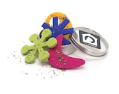 Atomic Flyers Caribbean - Eco-friendly Merino Wool Felt Cat Toys with Organic Catnip