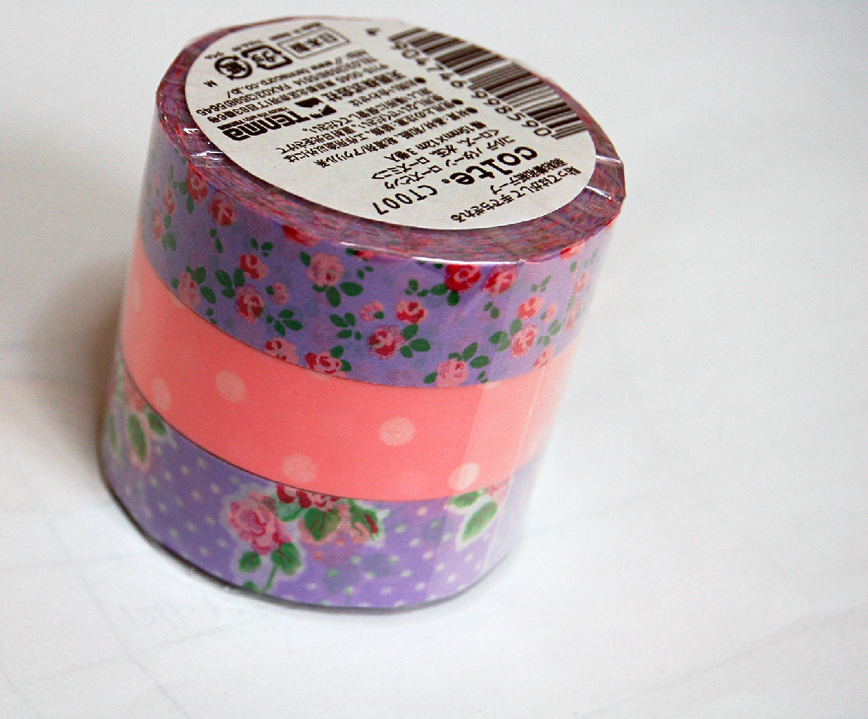 Japanese washi masking tape, 3 rolls set  15mm x 12M