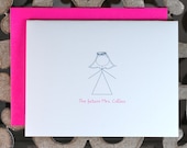 Bridal Shower Thank You Cards / Thank You Cards Bridal Shower - The Future Mrs./ Stick People Cards