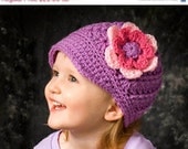 Sale Baby Girls crochet newboy hat made in 3 to 6 months, infant newsboy hat, baby girls hat, baby photo prop hat - pick your colors