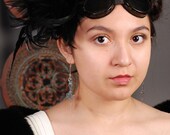 Silver Steampunk Earrings