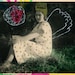 Photography with a Drawing / Spooky Art / Weird Wall Art - Woman with Wings - Thinking of You
