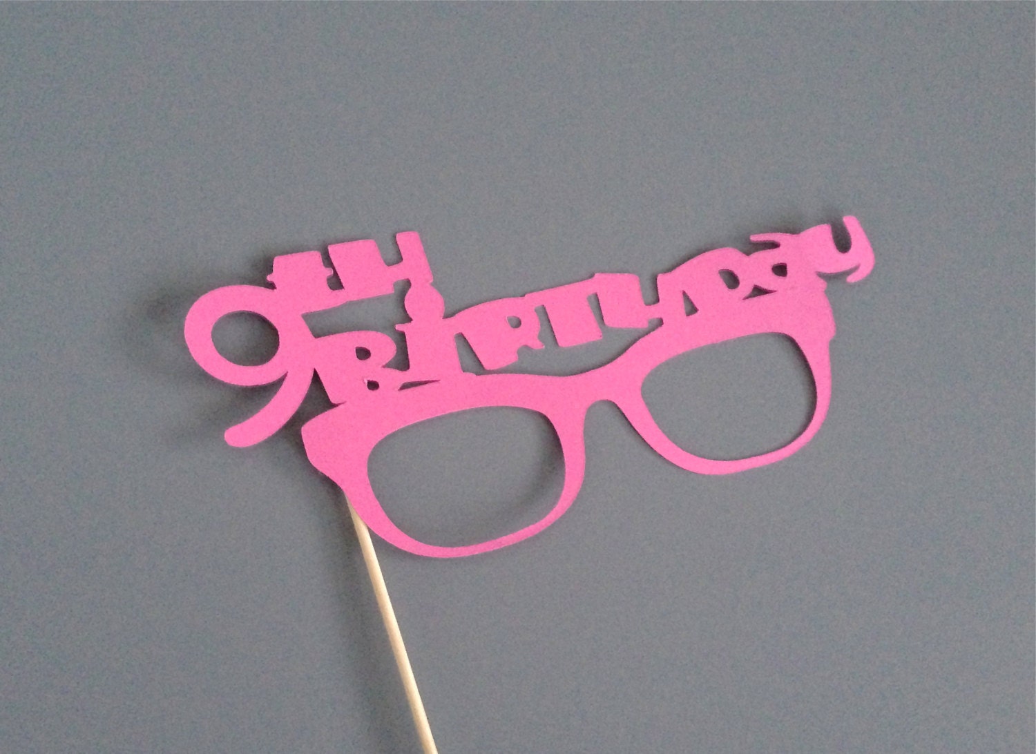 Birthday Photo Booth Prop Glasses Custom Age and Color Choices Happy Birthday Photo Booth Prop Happy Birthday Glasses