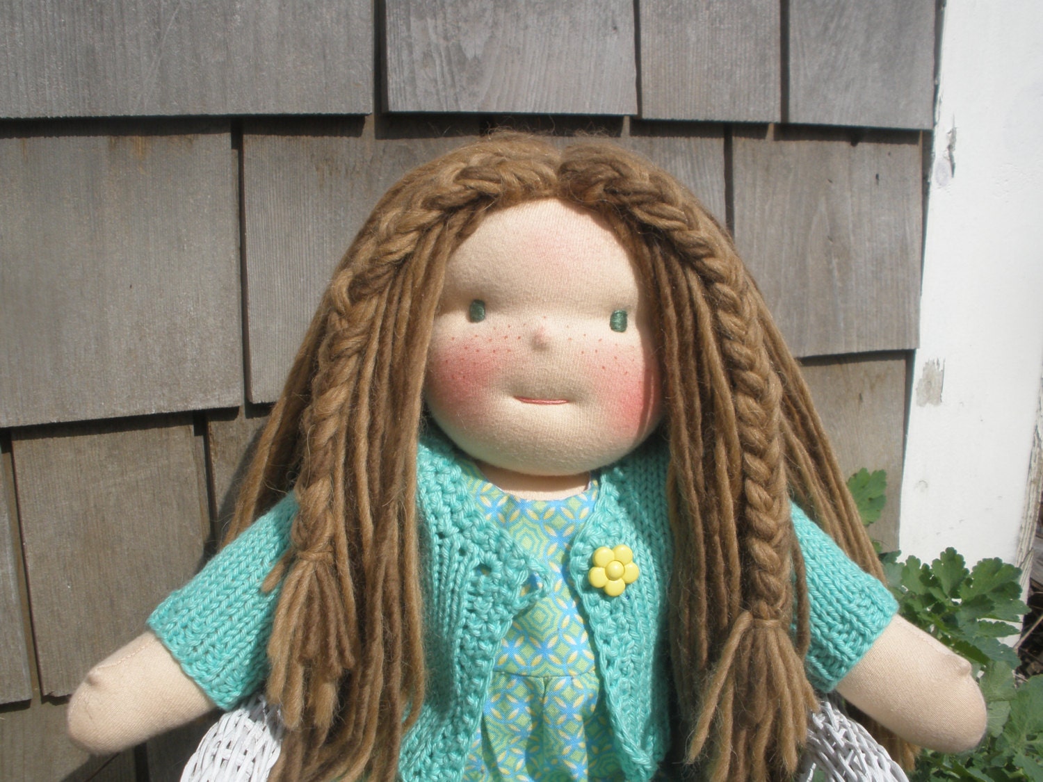 Waldorf Girl Doll Handmade 16" cloth doll