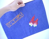 Bummers Embroidered Clutch