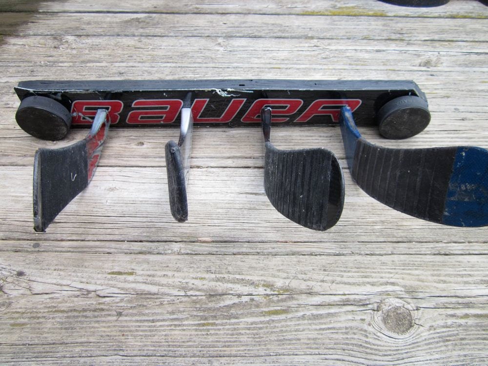 Hockey Stick Coat Rack