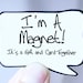 Couples Cards. I like You Alot Magnet Card .Speech Bubble Magnet and Card in One