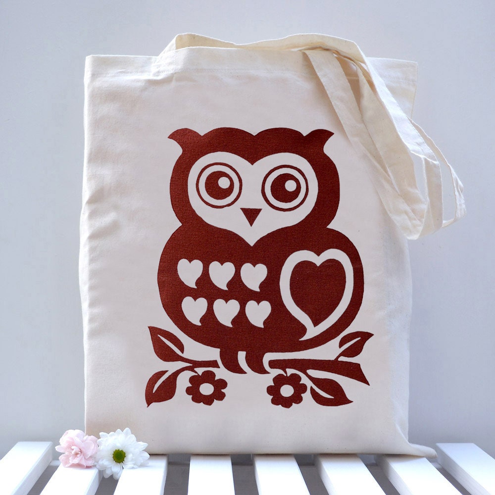 Scandinavian Owl Tote Bag