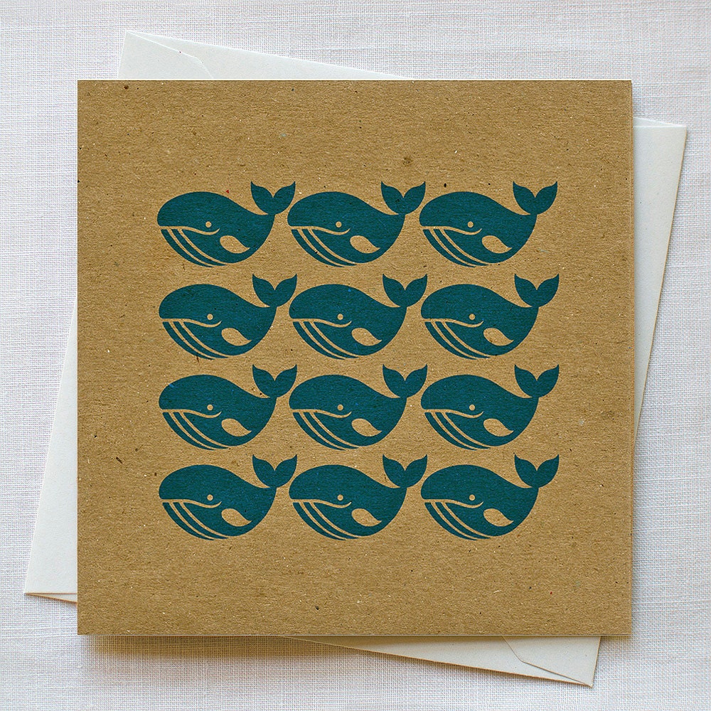 Whale Pattern Card