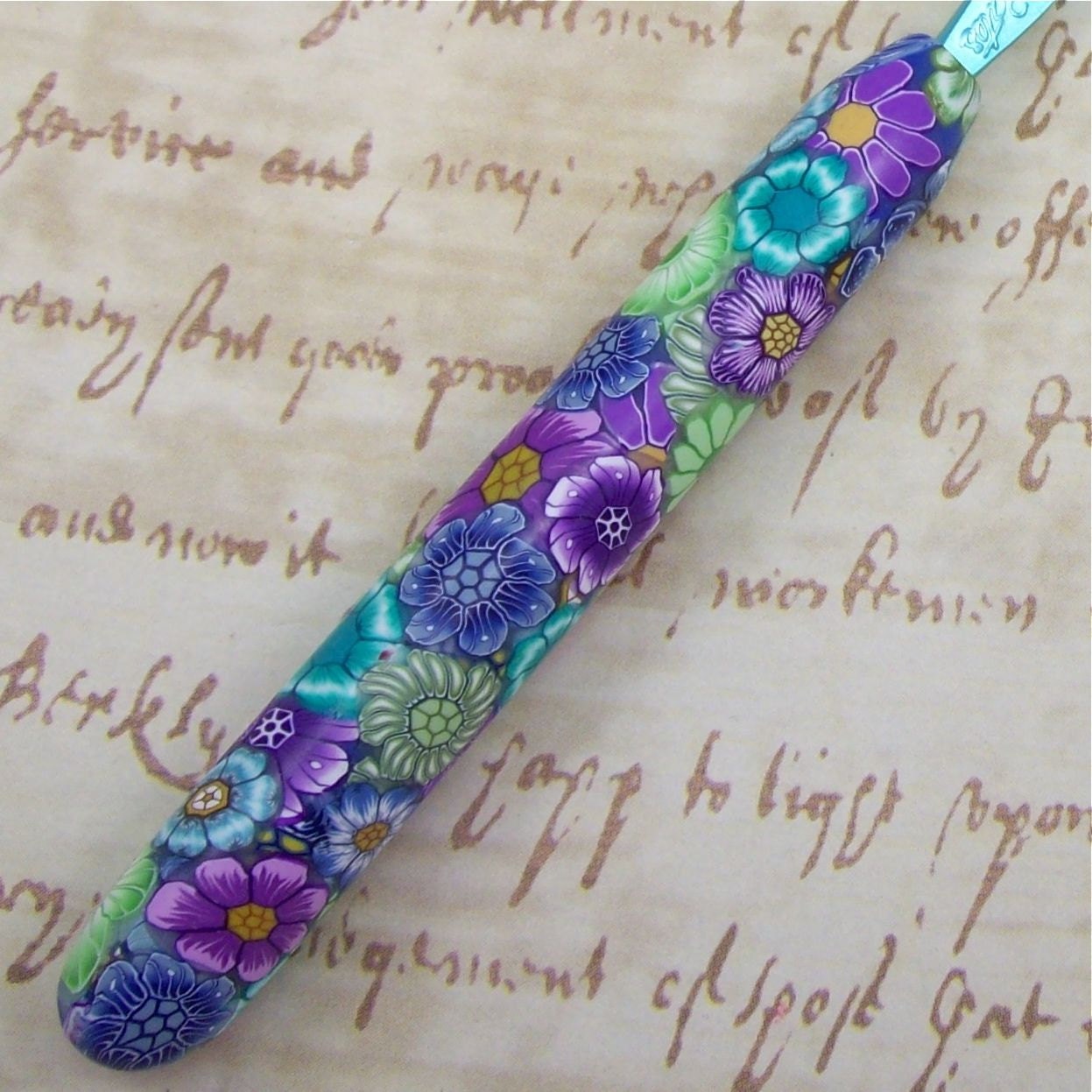 Susan Bates Polymer Clay Covered Crochet Hook, Size D 3/ 3.25mm
