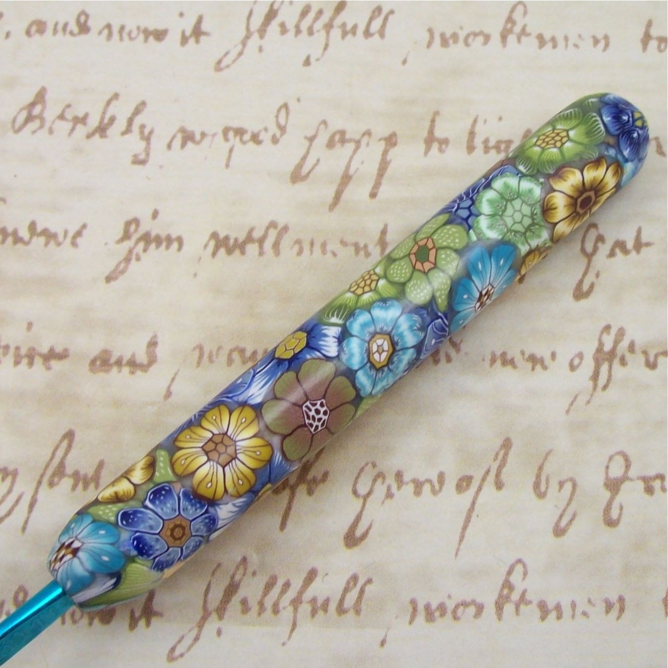 Boye Polymer Clay Covered Crochet Hook, Size E 4/ 3.50mm
