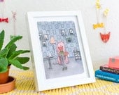 Sunday Reading Giclee A5 Print