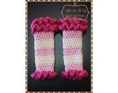 Leg Warmer Crochet Pattern - DOUBLE RUFFLE - 708