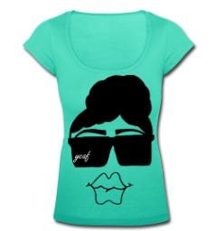Naturally Fabulous Scoop Neck T-Shirt-Womens