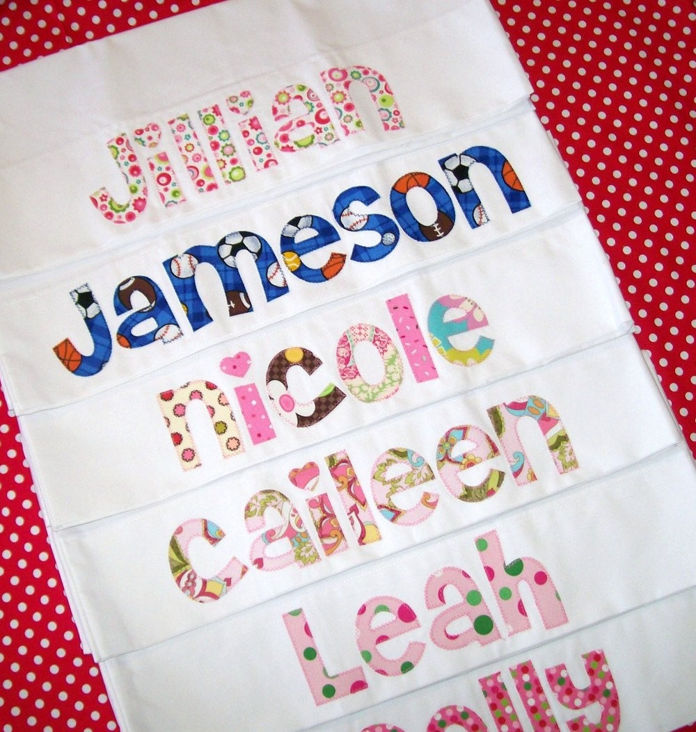 Personalized Pillowcase  ....   Choose Your Fabrics ....