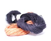 One skein of  Coral (Salmon) Paper Twine / Paper Cord