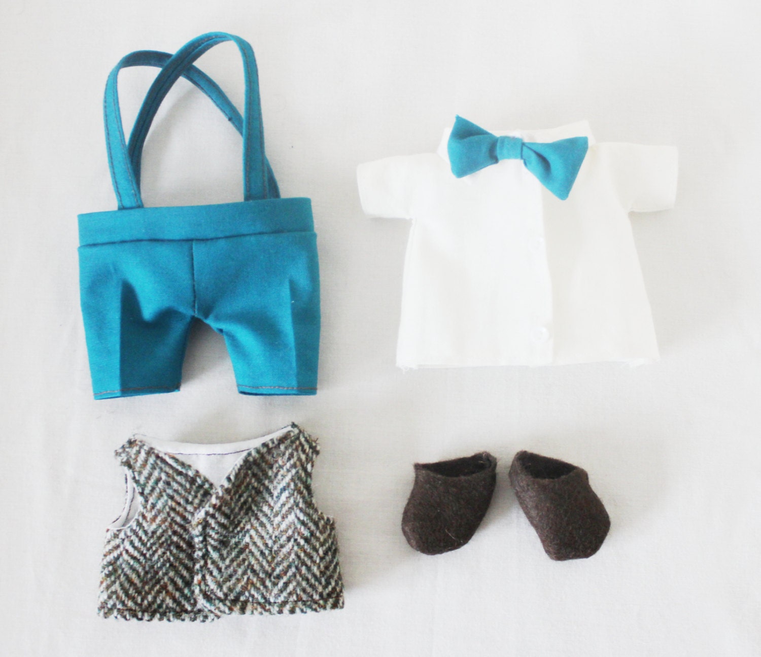 Retro Boy Doll Clothes Set Sewing Pattern Toy Clothing PDF