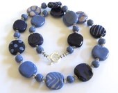Kazuri Bead Necklace, Ceramic Necklace, Fair Trade Beads