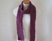 SUPER SALE Medium Length Plum Purple Scarf