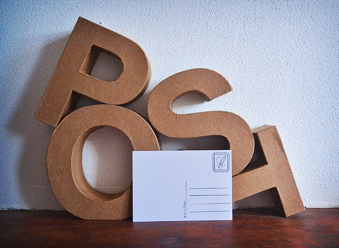 Postcard sticker