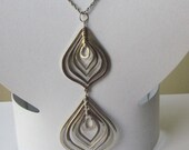 ON SALE Unique Silvertone Pendant