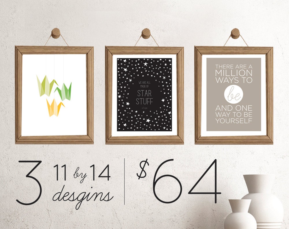 Choose Any Three 11 x 14 Giclee Prints