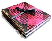 Mother's Day Gift Set, Large Weekly Planner AND Business Card Book Set, Custom Colors, Organizer, 2013 - 2014 Planner, Rolodex