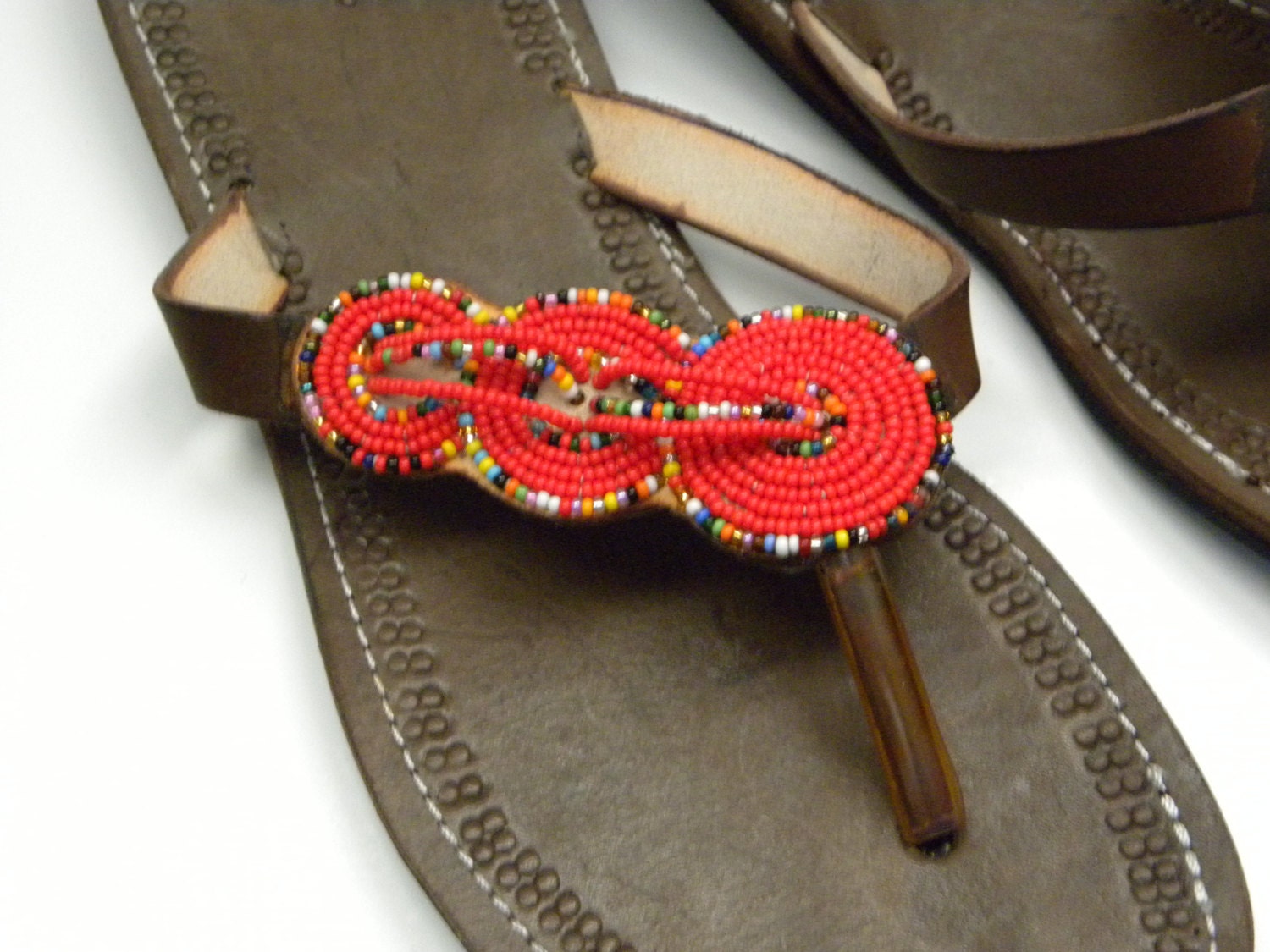 Beautiful Beaded Sandal size 8 US Womens