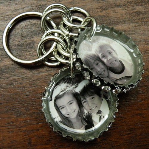Custom Photo Bottle Cap Key Chain