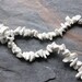 Howlite Pre-Drilled Stone Chip Beads - 36 INCH STRAND
