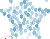Nursery Art Kid's Room Dream Star Balloons