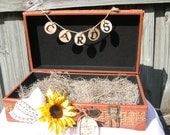 SALE.... SPRING SPECIAL.. Wedding card suitcase/ Wedding card holders/ Rustic card holders/ Vintage card holder/ Country style card box