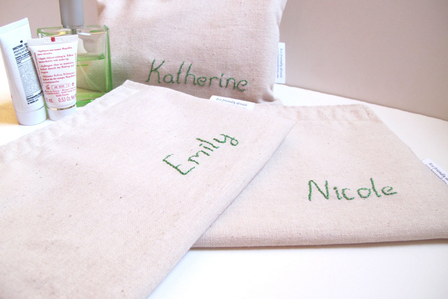 Personalized Larger Eco Friendly Reusable Multi Use Bag- Set of 3