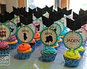 Brave Birthday Party Cupcake Toppers