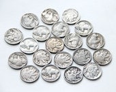 Old Coins 20 Buffalo Nickels 1920s 1930s